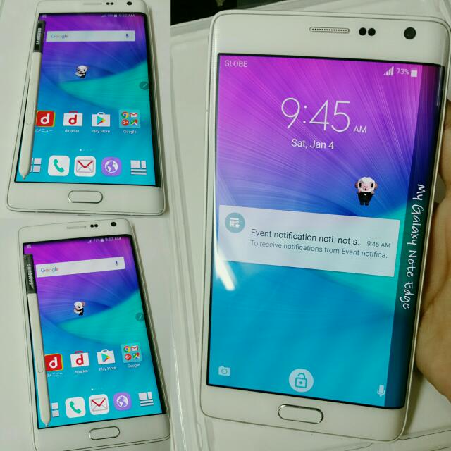 For Sale Galaxy Note Edge 32gb Docomo Sc 01g White Mobile Phones Tablets On Carousell