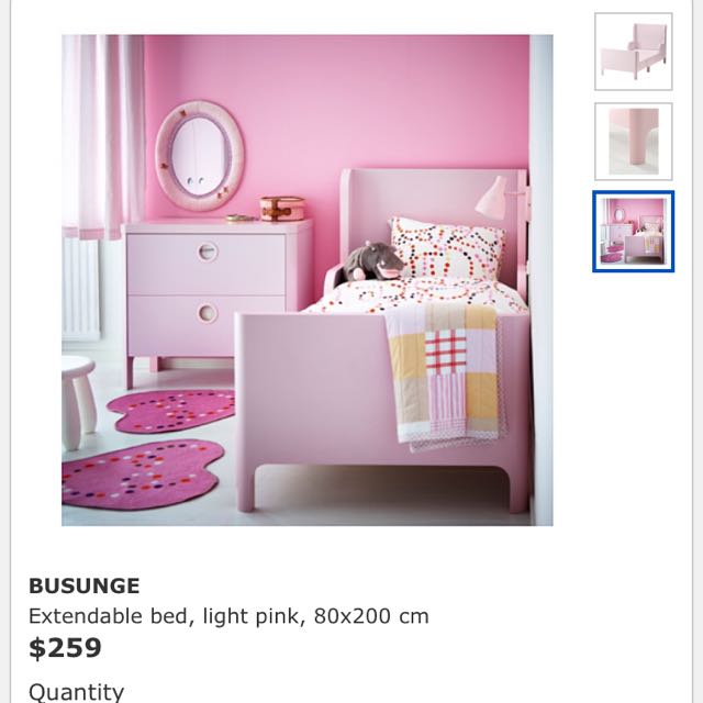 Ikea Princess Bed For Toddler Girl Furniture On Carousell
