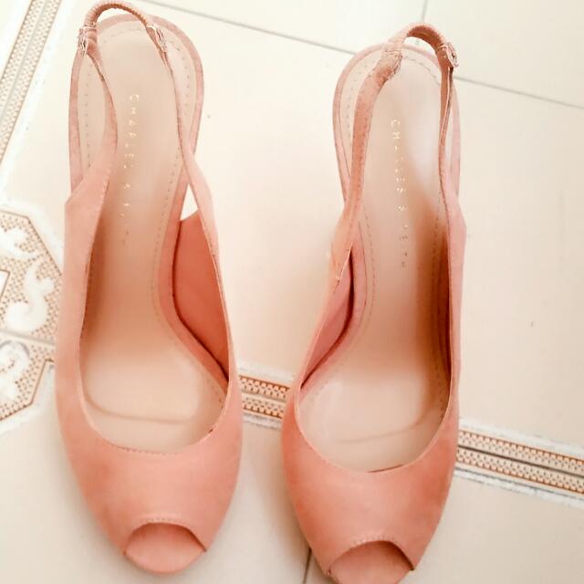 high heels peach
