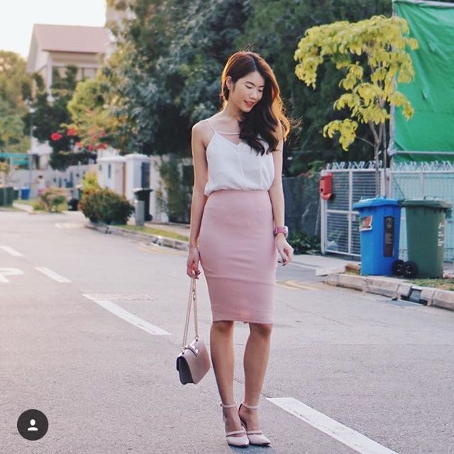 Pink Pencil Skirt Outfit Ideas Ficts