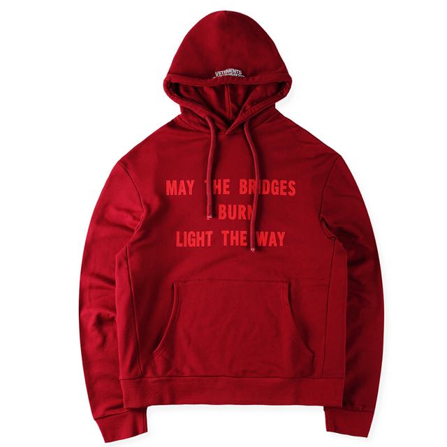 Vetements Bridges Cotton Hoodie Men s Fashion Tops Sets