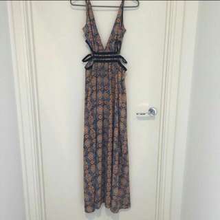 Morning Mist Cut Out Maxi Dress