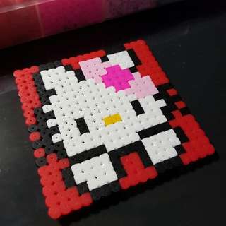 Strawberry Hello Kitty hama perler beads by Yeam Yen  Easy perler beads  ideas, Hama beads patterns, Diy perler beads