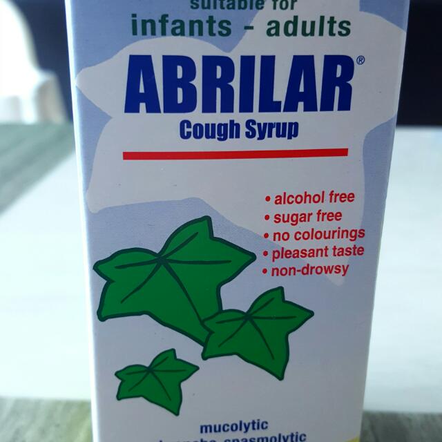 Abrilar Cough Syrup (Dried Ivy Leaf Extract), Babies & Kids, Babies & Kids Fashion on Carousell