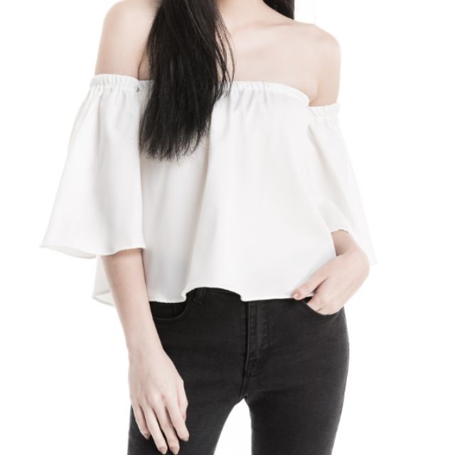 flowy off the shoulder top
