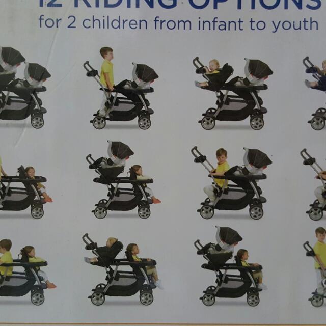 Graco 12 position outlet double stroller