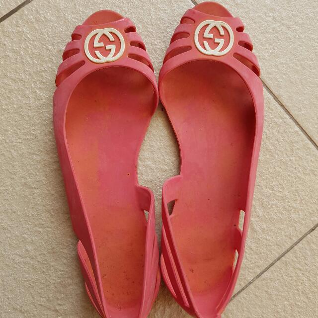 gucci jelly flats