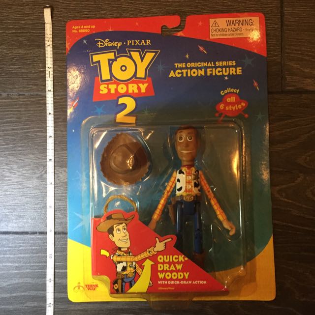 Toy Story Quick Draw Woody Action Figure By Thinkway