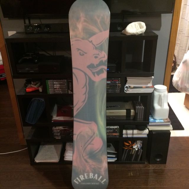 burton fireball snowboard Vintage Performer inspired graphics. Fireball Snowboard for Sale in