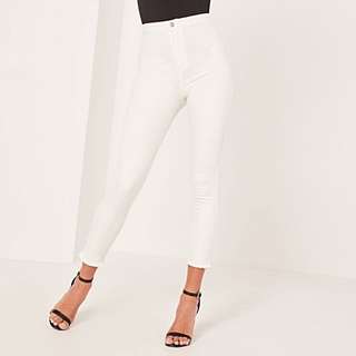 BRAND NEW MISSGUIDED HIGH WAISTED ANKLE GRAZER JEANS