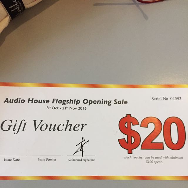 Audio House Vouchers, Tickets & Vouchers, Vouchers on Carousell