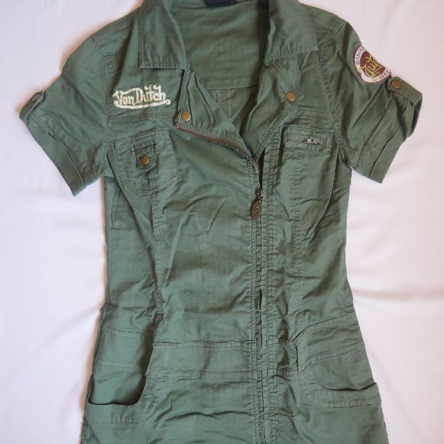 Von Dutch Military Green Dress Women S Fashion Clothes On Carousell