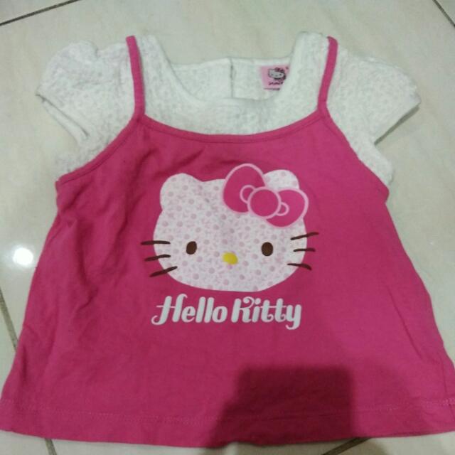 baju anak perempuan hello kitty