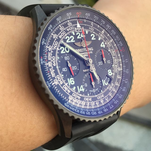 Breitling navitimer store cosmonaute blacksteel