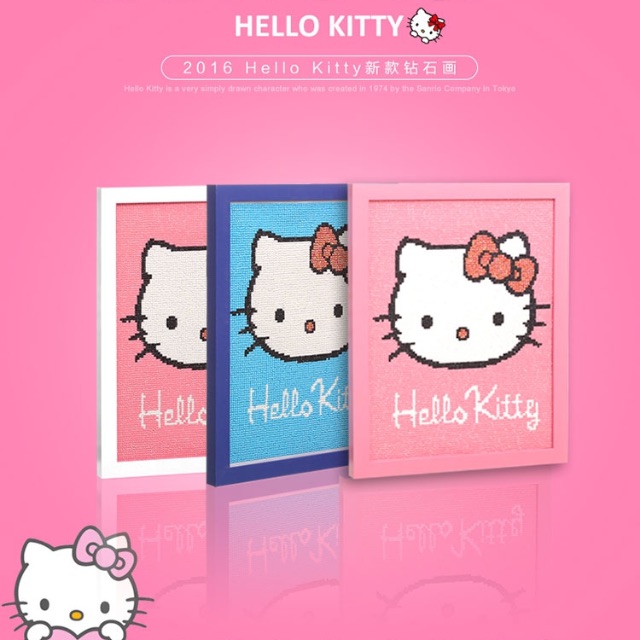 Diy Hello Kitty Full Diamonds Painting Diamond Cross Stitch