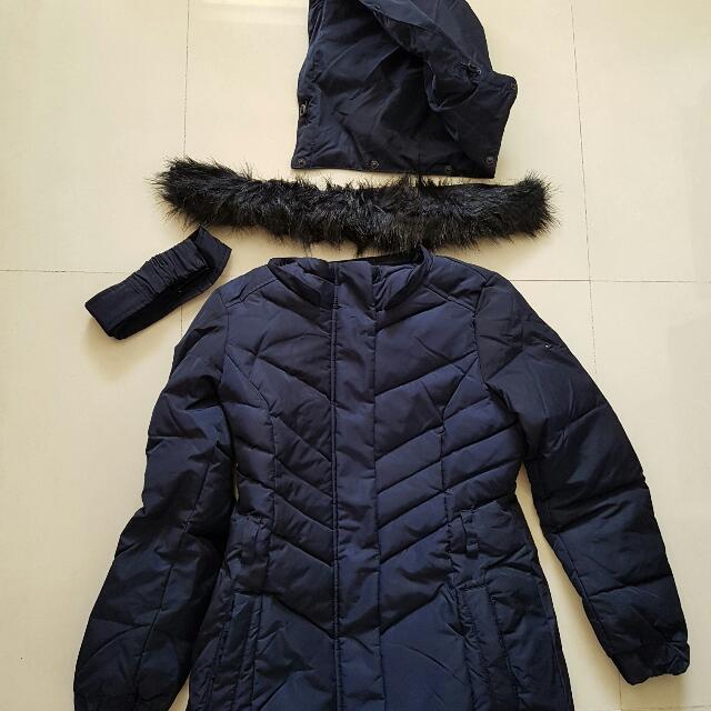 Esprit Winter Down Feather Jacket Dark Blue 50 down 50 feather
