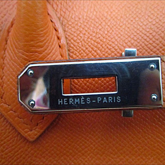 Hermes Birkin 30 Sellier Terre Battue Orange Epsom Leather Palladium H –  Lux Addicts