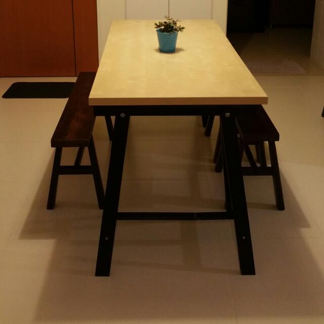 Ikea Klimpen Dining Table, Furniture & Home Living, Furniture, Tables