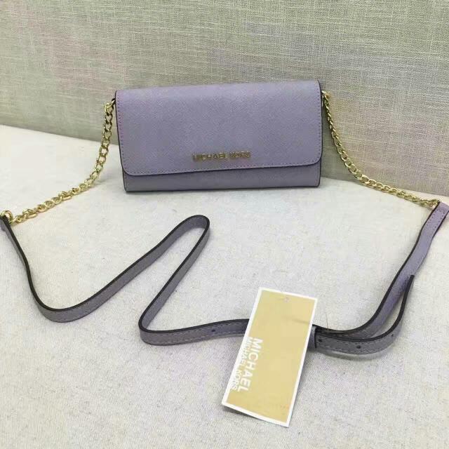 Michael kors jet set travel saffiano leather chain wallet cheap