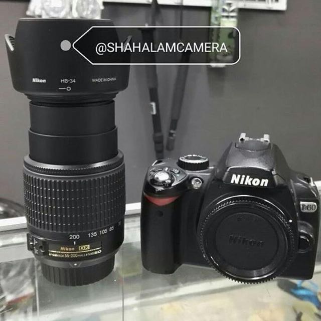 Nikon D60 + Lens, Photography, Lens & Kits on Carousell