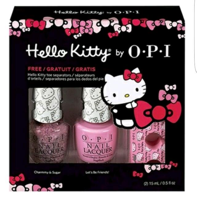 OPI Hello Kitty Nail Polish Set, Beauty & Personal Care, Hands & Nails on  Carousell