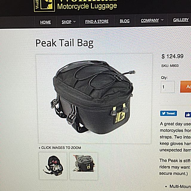 wolfman peak tail bag