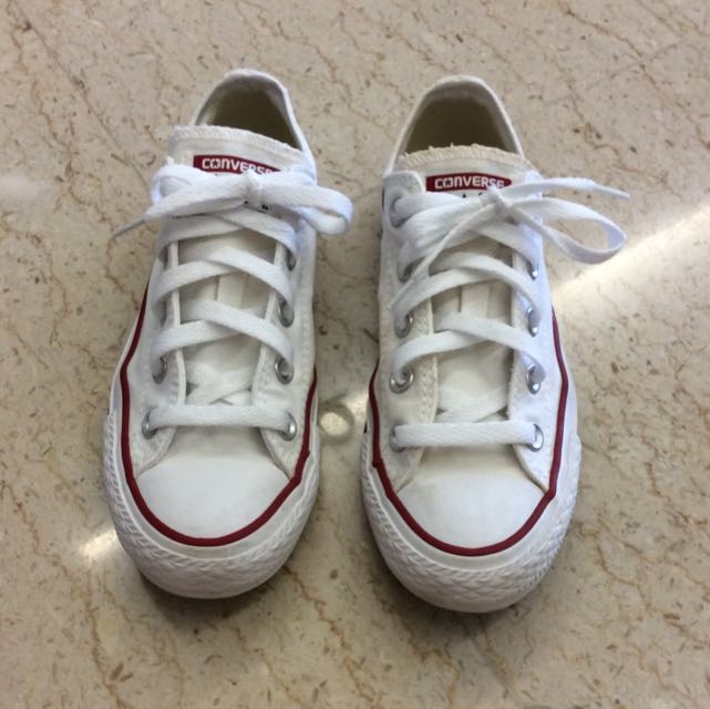 boys white converse shoes