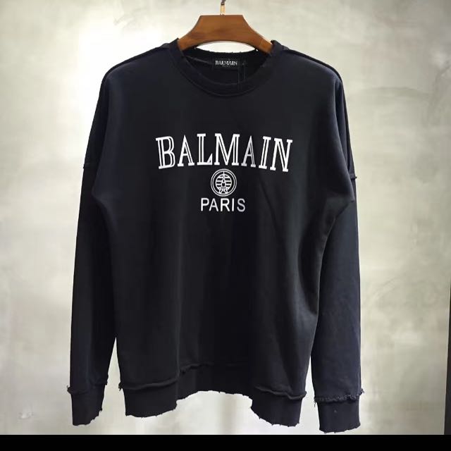 balmain jumper grey