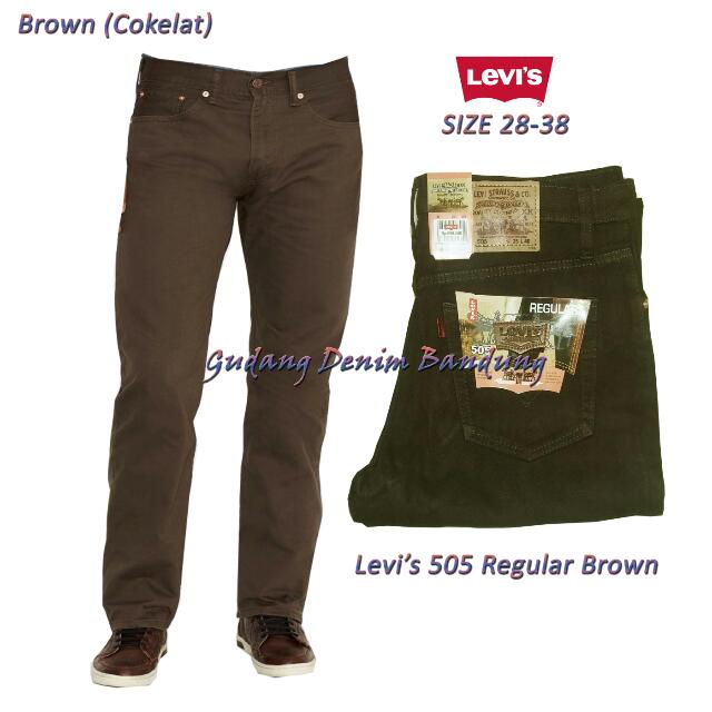 levis 505 brown
