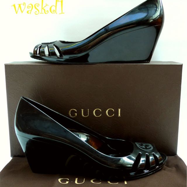 Gucci Jelly Wedges, Women's Fashion 