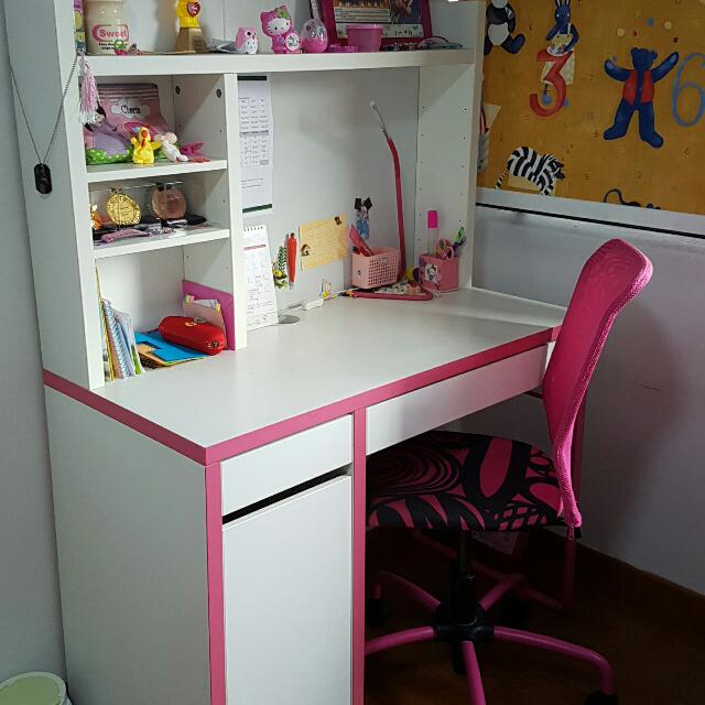 Ikea Micke Study Desk Assembled Furniture On Carousell