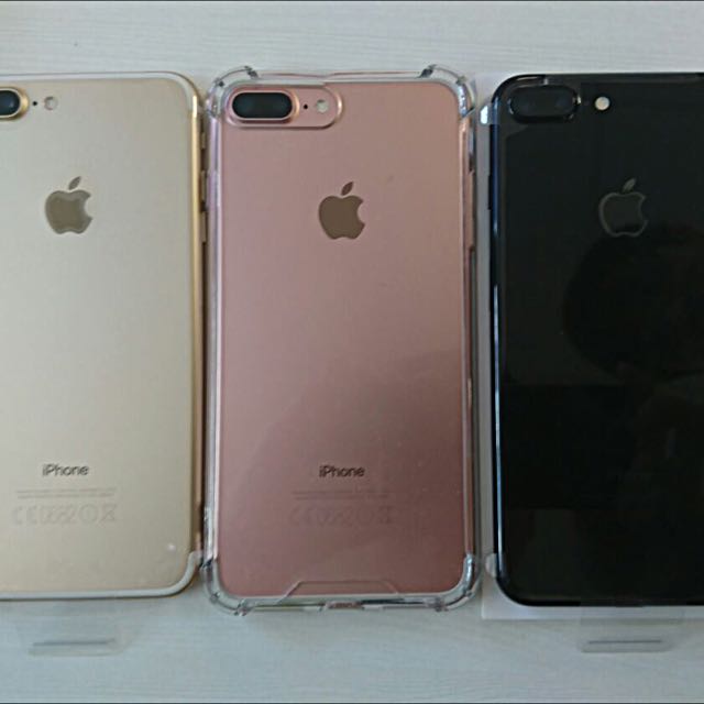 iPhone 7 Plus 128GB Jet Black $1450(brand New) , Rose Gold(Used 
