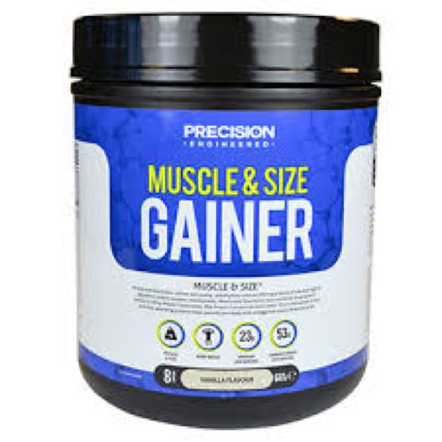 Precision Engineered Muscle And Size Gainer 681g Vanilla Flavour, Everything Else on Carousell