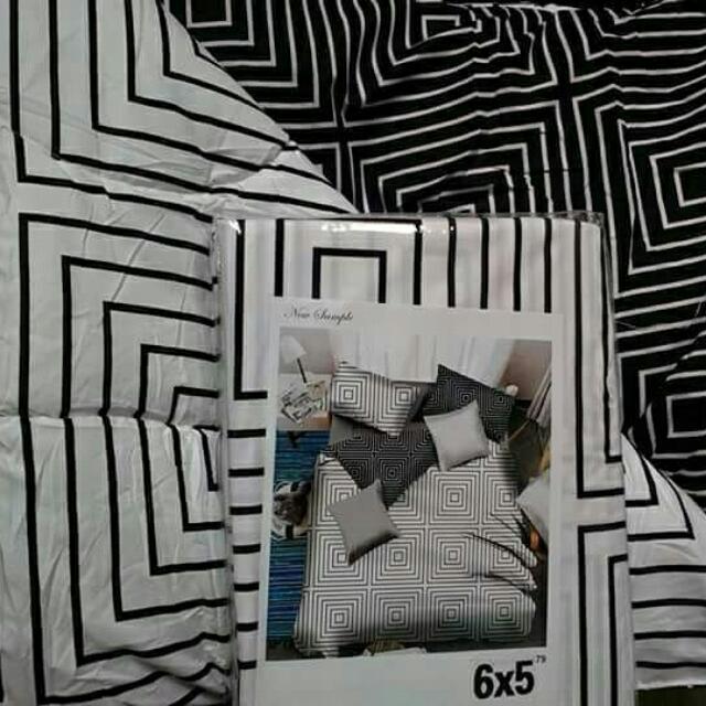 Set Cadar Hitam Putih Home Furniture Others On Carou