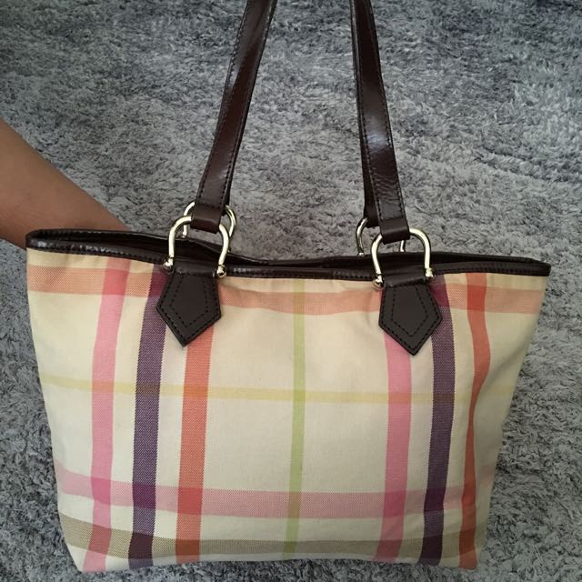 burberry rainbow tote