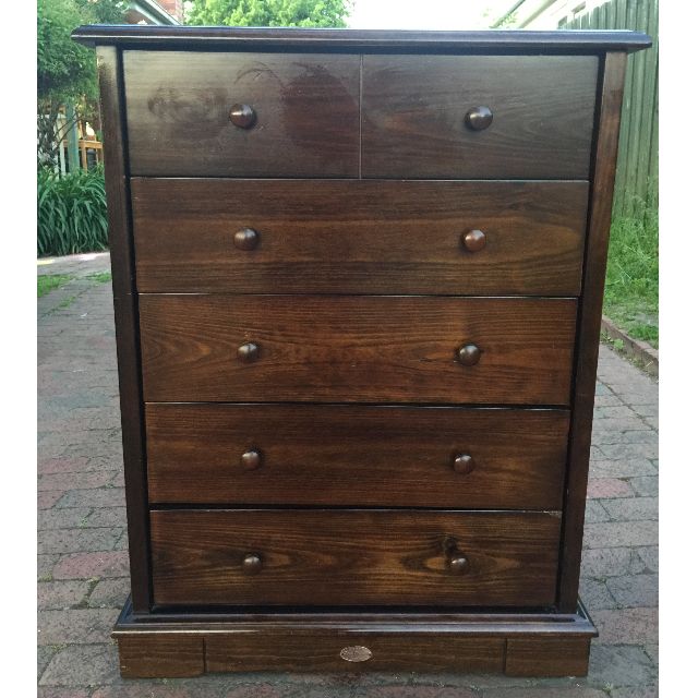 Boori country collection Chest Of 6 Drawers Tall Boy Home