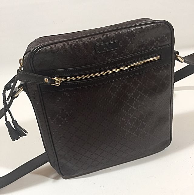 Gucci Men Brown Sling Bag Men S Fashion Bags Wallets On Carousell