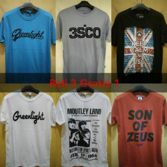 Baju Kaos Pria Greenlight - Desain Kaos Menarik
