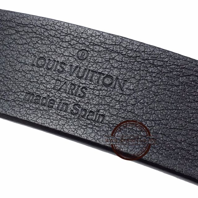 LV Initiales 20mm Belt M9578 Black Grosgrain Ribbon Printed Leather with  Gold Hardware #OKCE-6 – Luxuy Vintage
