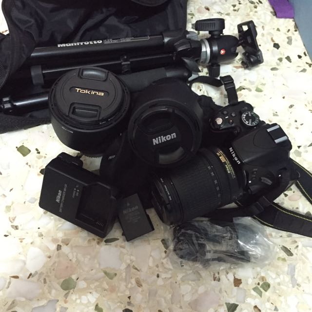 Nikon D5100 With Lens And Sets, Photography, Cameras on Carousell