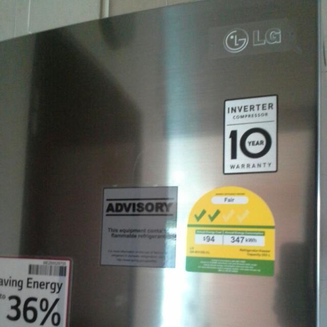 LG Inverter Compressor Fridge 2_DR_272L, Model GRB312 SLCL, Capacity