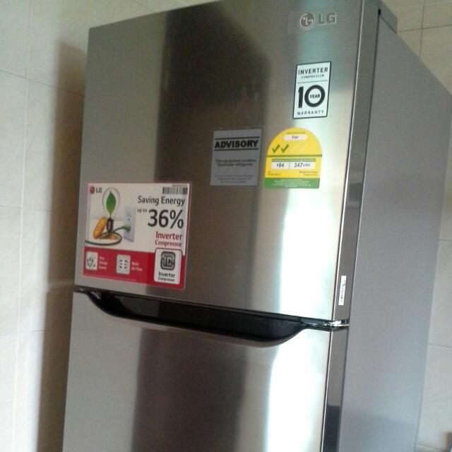 LG Inverter Compressor Fridge 2_DR_272L, Model GRB312 SLCL, Capacity