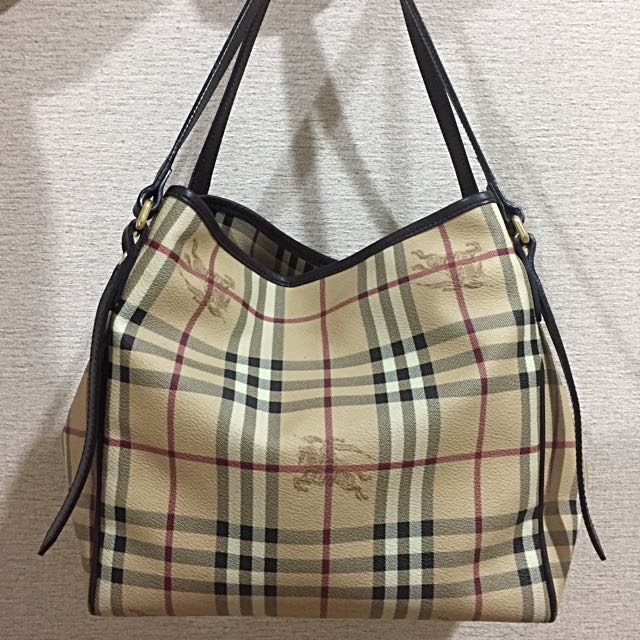 Shop Authentic Burberry Haymarket Shopper Tote Bag At Revogue For Just USD  .ng
