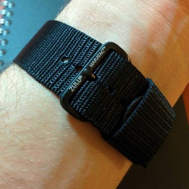 Maratac Mil Spec series high quality nylon strap Black with Red