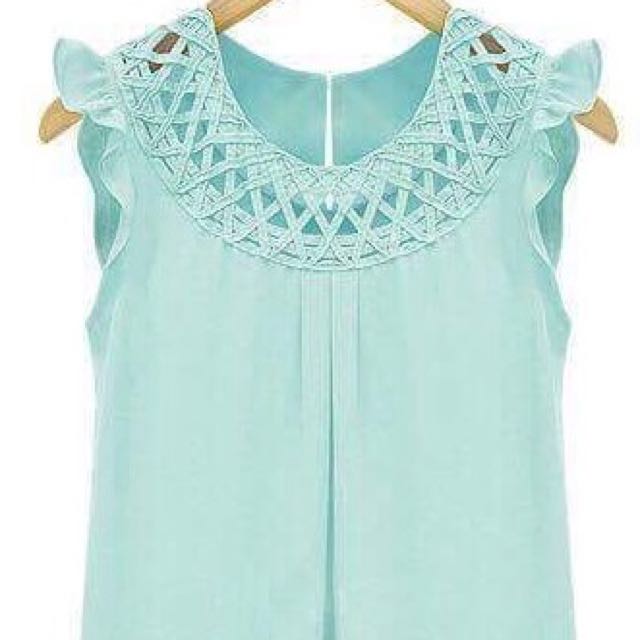 Pastel Green Top Preloved Women S Fashion Clothes On Carou Photo