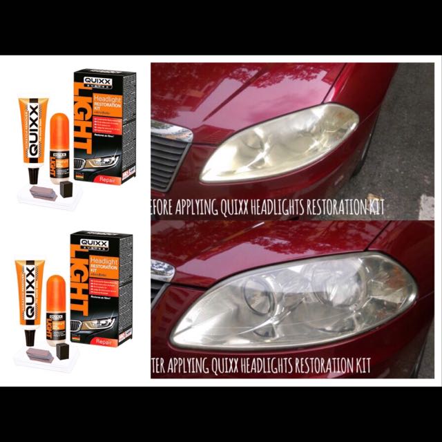 Quixx Headlight Restoration Kit, Car Accessories on Carousell