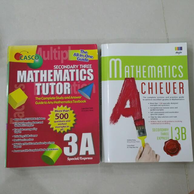 Sec 3 Express Maths Assessment Books, Hobbies \u0026 Toys, Books \u0026 Magazines, Textbooks on Carousell