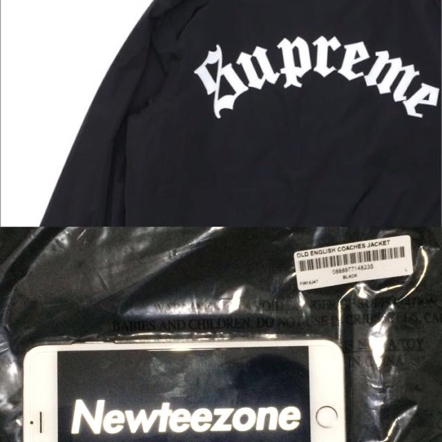 supreme old english coaches jacket