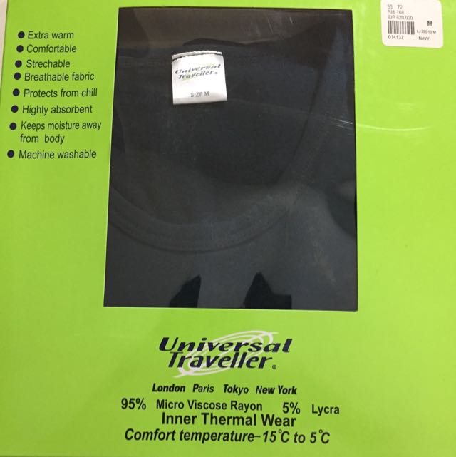 Universal traveller thermal best sale wear