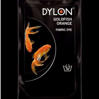 Dylon fabric dye goldfish orange